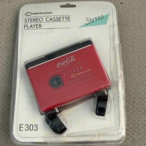 Coca Cola Red Stereo Cassette Player